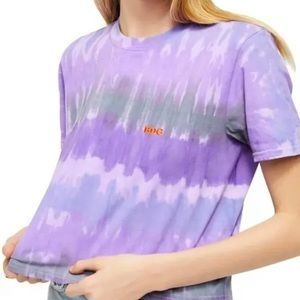 BDG Urban Outfitters Tie Dye Cropped Boyfriend T-Shirt. Purple Size L‎ NWT 5505